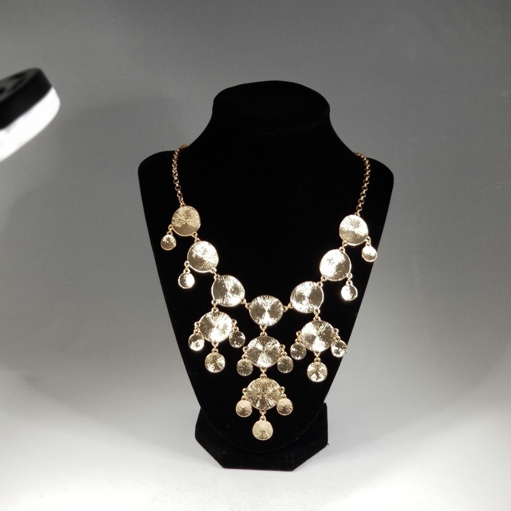 Gold Leighton Metal Bauble Necklace, NWT